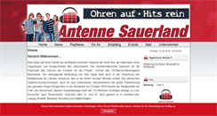 Desktop Screenshot of antenne-sauerland.de